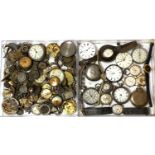 A quantity of antique watch and movements etc.