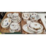 Approximately 29 pieces of Royal Worcester "Evesham" dinnerware including tureens, serving dishes
