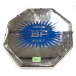 An octagonal advertising mirror, BP Motor Spirit, 35cm