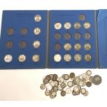 GB pre 1920 silver coins and foreign silver coins, 3.6oz; a collection of GB silver shillings in