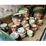 A collection of Royal Doulton character jugs