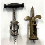 Two vintage corkscrews