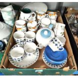 A large selection of teaware including midwinter etc