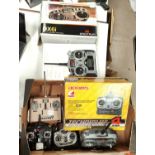 A Spektrum DX6i 6-Channel remote control boxed, a Spektrum DX5e remote control and a selection of