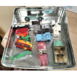 A vintage Dinky toys 23G Cooper Bristol and other Lesney and other loose diecast vehicles