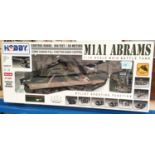 A Hobby Engine boxed remote control M1A1 Abrams 1:16 scale tank