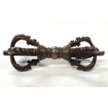 A bronze Tibetan vajra length 11cm