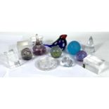 A selection of paperweights.