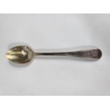 A Georgian Old English pattern tablespoon with wrigglework border, London 1792, 1.5oz