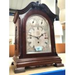 A 19th century mahogany cased bracket clock by Dent, named on silvered dial 'by Royal Warrant 34