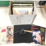 A selection of 24 1970's/1980's rock records including Pink Floyd, Genesis, Peter Gabriel etc