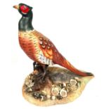 A Royal Crown Derby large Pheasant XLIV matt finish ht. 27cm