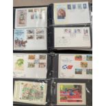 A collection of FDC's including 10M, GB, Vatican in 2 albums