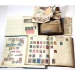 STAMP COLLECTION in album c 1920's, various covers etc