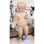 An outer case for full size Joseph Merrick (Elephant Man), including body and head, body height