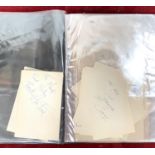 DR WHO: a collection of autographs to include Patrick Troughton, Tom Baker