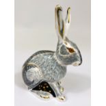 Royal Crown Derby Paperweight: Starlight Hare' Exclusive for Collectors Guild MMII