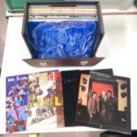 A selection of 30 1980's LP's in record case