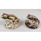 Royal Crown Derby Paperweights: 'Old Imari Frog' limited edition 1871 of 4500, signed Julie Towell