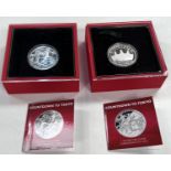 Cambodia:  Countdown to Tokyo 2020, 2 x 1oz fine silver proof coins individually cased