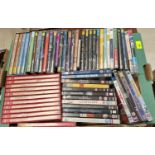 A collection of DVD's of classical music performances, including box sets of Richard Wagner Der Ring