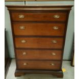 A Stag cherry wood 5 height chest of drawers