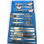 A canteen of Viners 'Chelsea' stainless steel cutlery in original boxes, 94 pieces