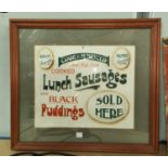 A framed original advertising card sign/poster for Cook & M'Neily's, 25x30cm