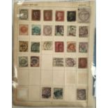 A selection of Victorian GB stamps on sheet