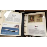 History of the Monarch - 44 covers, 14 with coins, some mnh m/sheets. Concorde collection 16