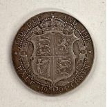 A 1904 Edward VII half crown