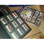 CIGARETTE CARDS: to include 1928 Footballers (75), Senior Service Flying (48) and an album of part
