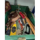 A selection of collectables - measuring devices etc