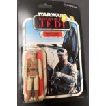 A Palitoy General Mills Return of the Jedi figure on 65 card:  Rebel Soldier in Hoth Battle Gear,
