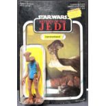 A Palitoy General Mills Return of the Jedi action figure on card:  Hammerhead, 3.75", blister pack