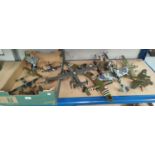 A good selection of plastic kit built and painted military aircraft including bombers etc