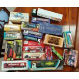 A selection of mainly boxed diecast lorry and long haulage vehicles and other including Corgi