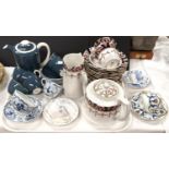 A selection of Victorian and later teaware etc.; Poole part tea service.