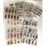 A selection of cigarette cards:  South African wildflowers, 25; Australia  wildflower 50; railway