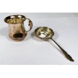 A set of bullnose teaspoons, Sheffield 1926; a pair of sauce ladles, Sheffield 1933 6.5oz; A small