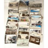 A large selection of picture postcards, Edwardian and later including ships