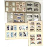 A selection of cigarette cards:  Park Drive Navy set 48; Senior Service holidays 44; Britain set 48;