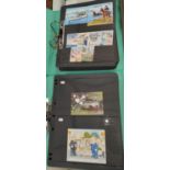 Two folders of stamps, one Isle Of Man , one Jersey with mint stamps, some blocks etc