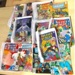 90+ issues of DC Comics Justice League, Justice League International etc