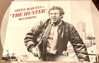 FILM POSTER: 'The Hunter' (1980) British Quad teaser poster Steve McQueen, 76 x 101cm