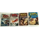 CAPTAIN W.E. JOHNS: Four first edition Biggles novels published by Brockhampton Press, 'Biggles of