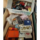 A selection of diecast Dinky and other vehicles; a selection of packs of playing cards, and other