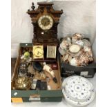 An Imari pattern Victorian tea service, clocks, coins and other collectables