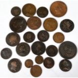 GB:  a quantity of 19th century and earlier copper coins