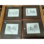 Four signed Arthur Delaney limited edition prints, framed and glazed